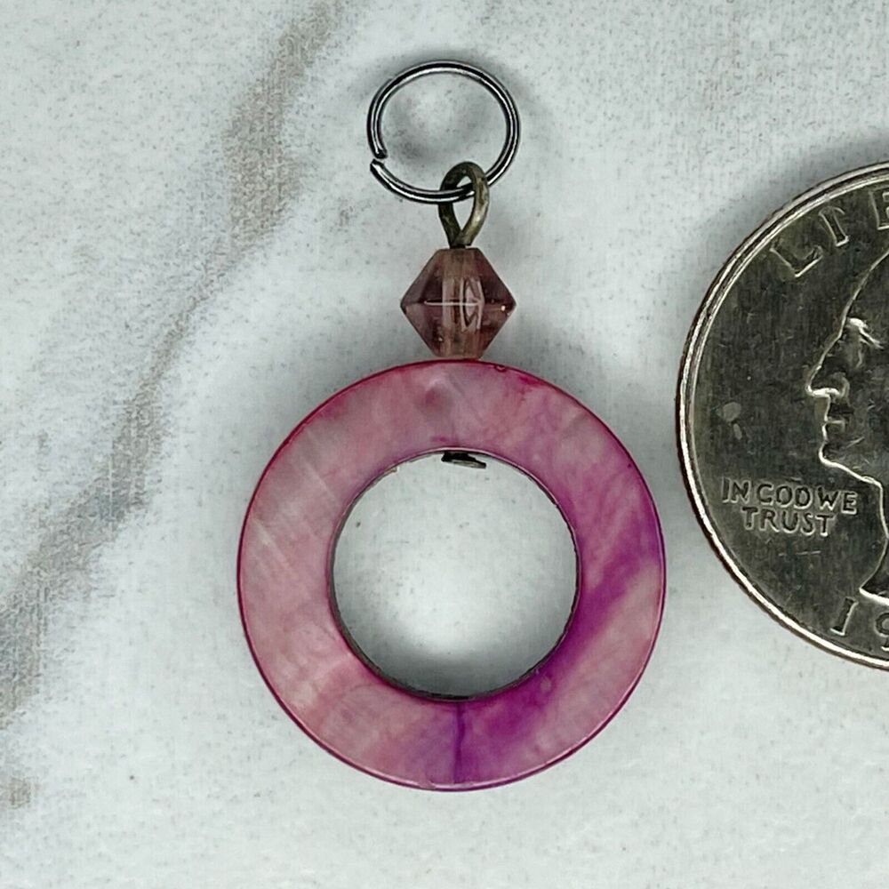 Hoop Shell Upcycled Pendant - Picture 4 of 4